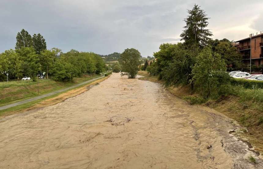 Temporale a Poggibonsi, Staggia in piena: Bernino, Magione e Strolla allagate